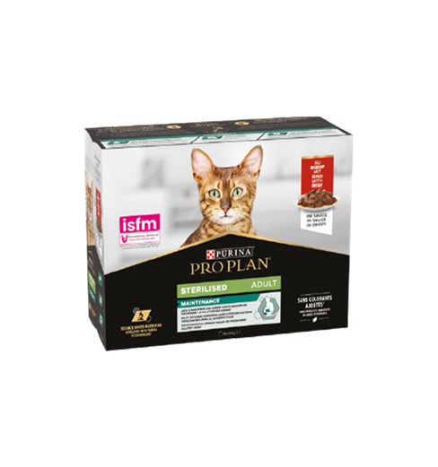Pro Plan Sterilised Biftekli Pouch Kedi Maması 85gr 10lu Paket